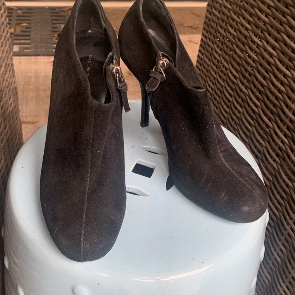 🖤 Balenciaga Suede Stiletto Ankle Boots – Italian Made – EU 36.5 / US 6 🖤 - Picture 3 of 10